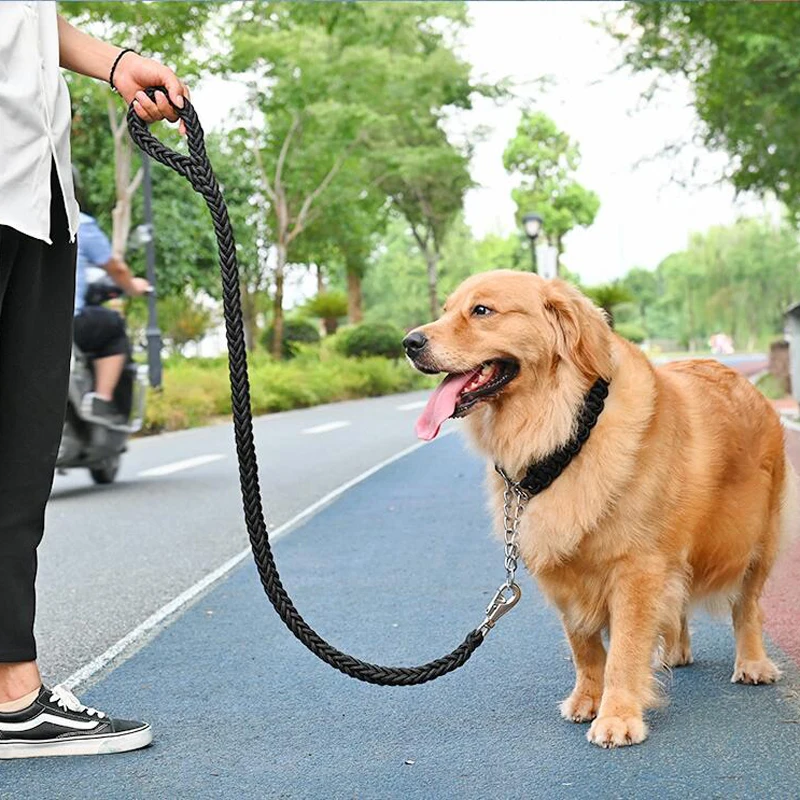 Guia para Cães Grandes de Nylon Trançado 4,3 pés - Imagem 5