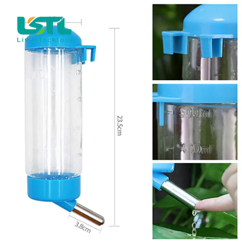 Bebedouro de Níquel para Coelhos 500ml com Bico de Esfera - Imagem 4