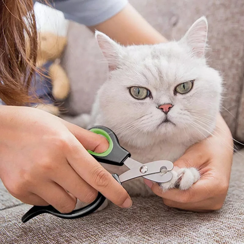 Cortador de Unhas para Cães e Gatos Pequenos de Aço Inoxidável com Cabo Antiderrapante - Imagem 2
