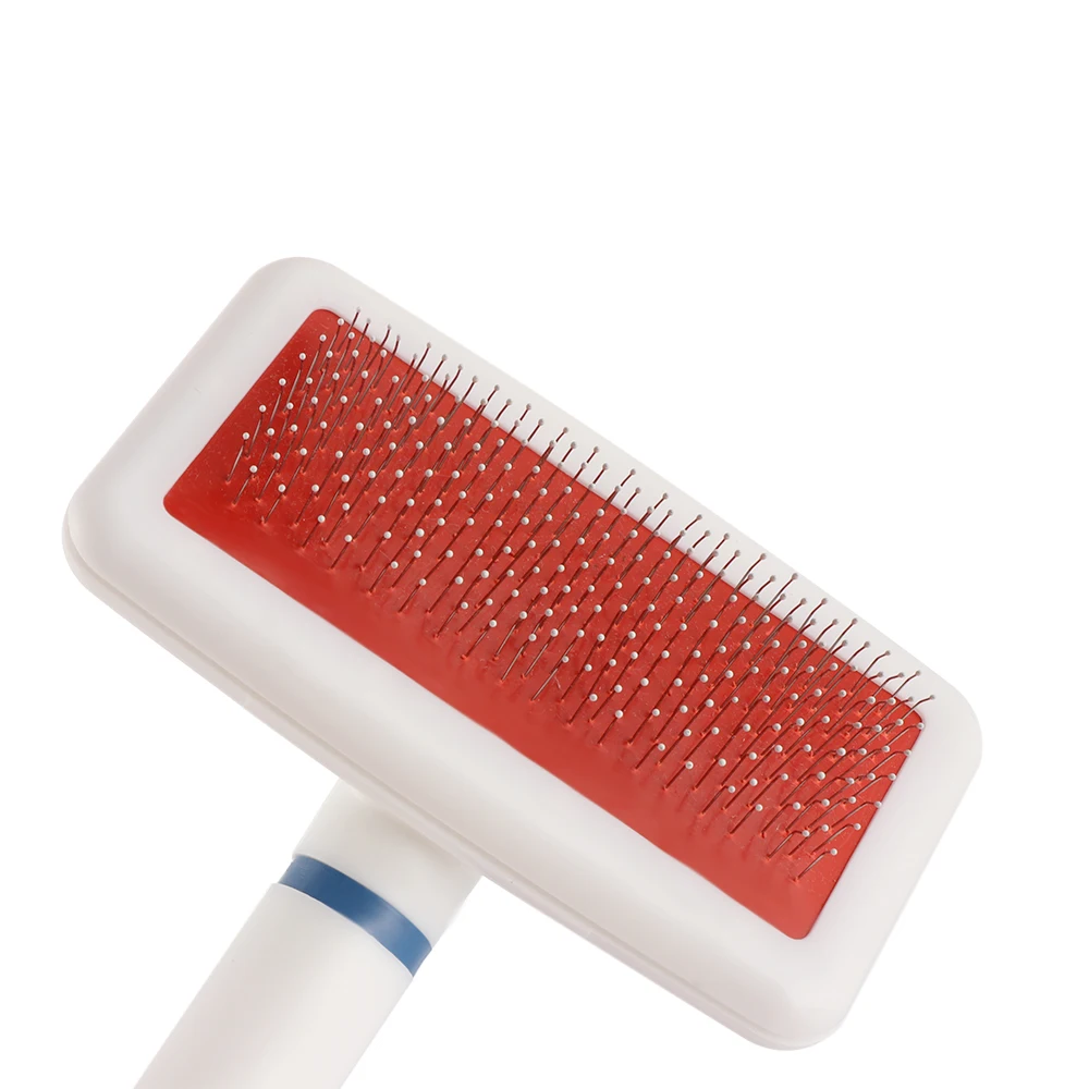 Escova Massageadora Slicker para Cães e Gatos com Pinos de Aço Curto - Imagem 4