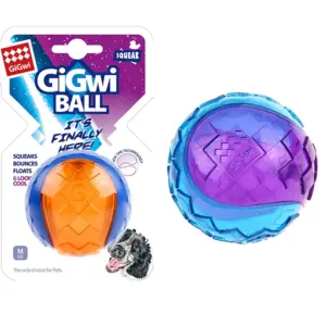 bola de borracha natural squeaky para cães