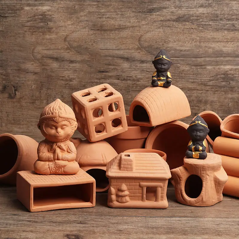 Caverna de Cerâmica para Aquário Mini para Peixes e Camarões - Imagem 2