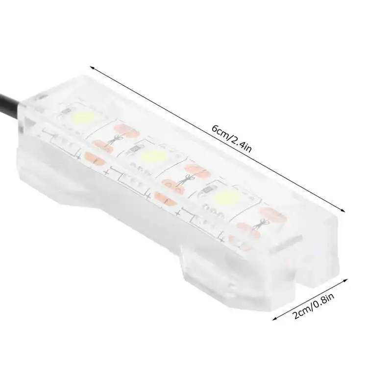 Luminária LED para Aquário Pequeno de Mesa 6x2 cm Leve e Fácil de Usar - Imagem 6