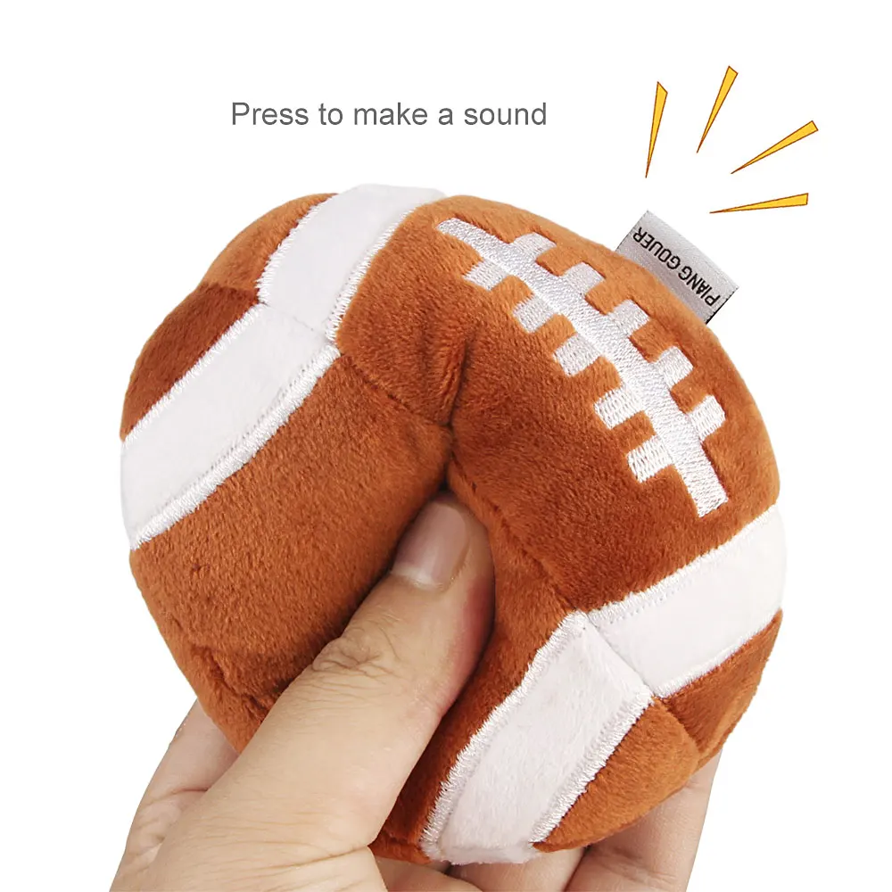 Brinquedo de Futebol para Cães e Gatos de Pano 11 cm Macio - Imagem 5