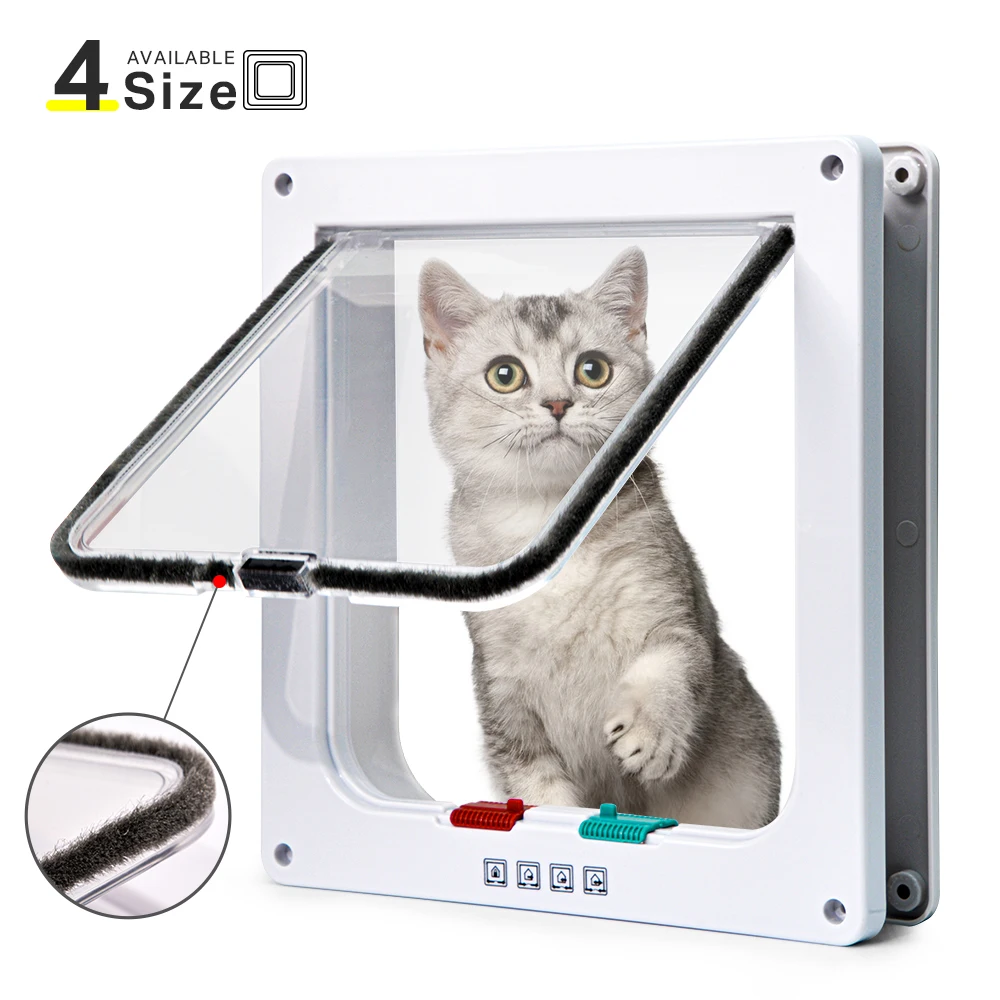 porta para cães e gatos com 4 modos de bloqueio