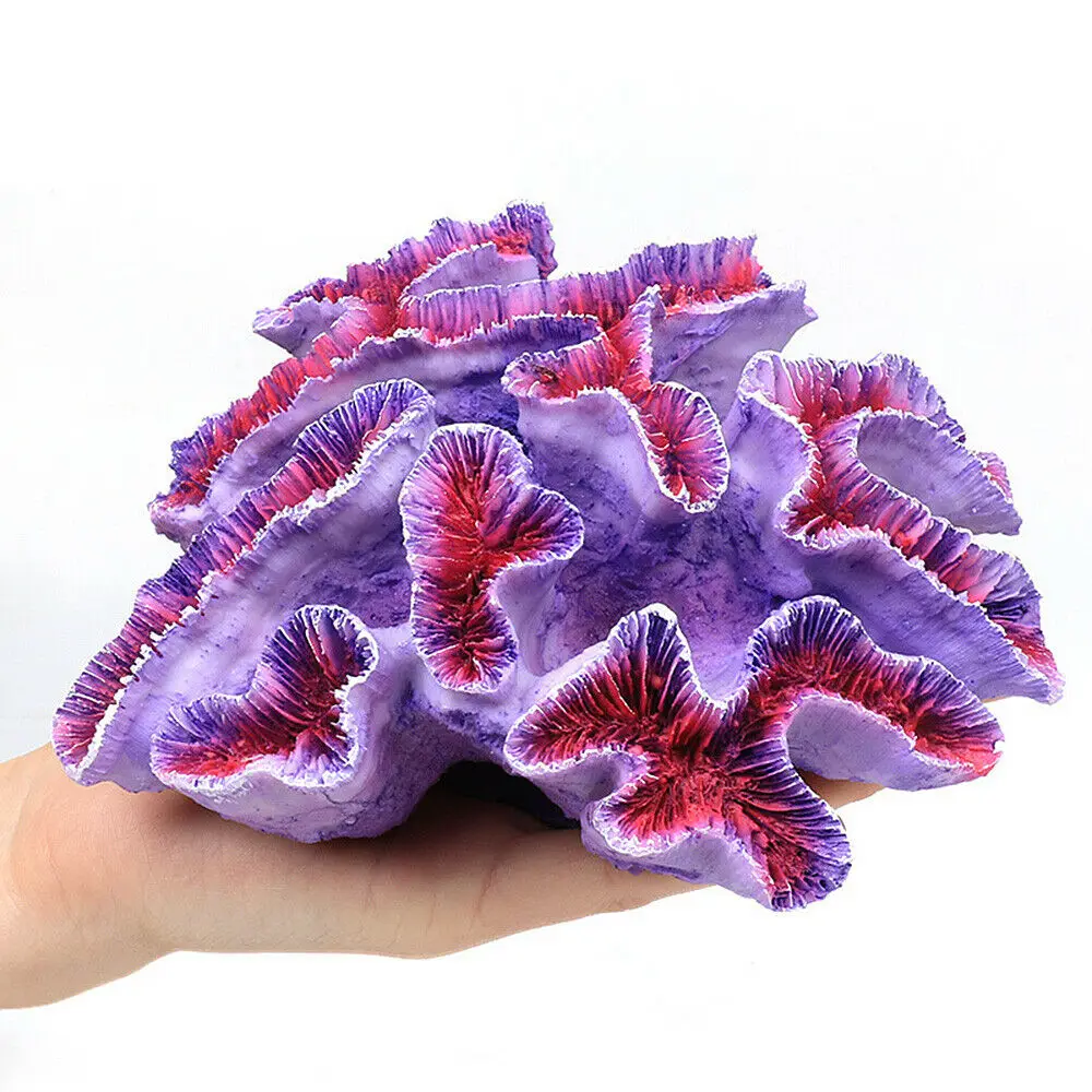 ornamento de coral de resina para aquário