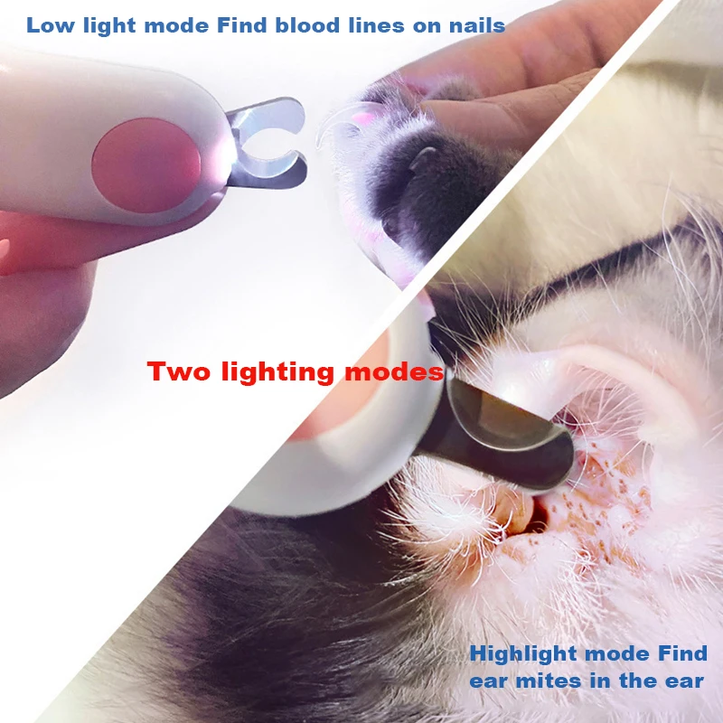 Cortador de Unhas para Cães e Gatos Pequenos com LED Integrado - Imagem 4