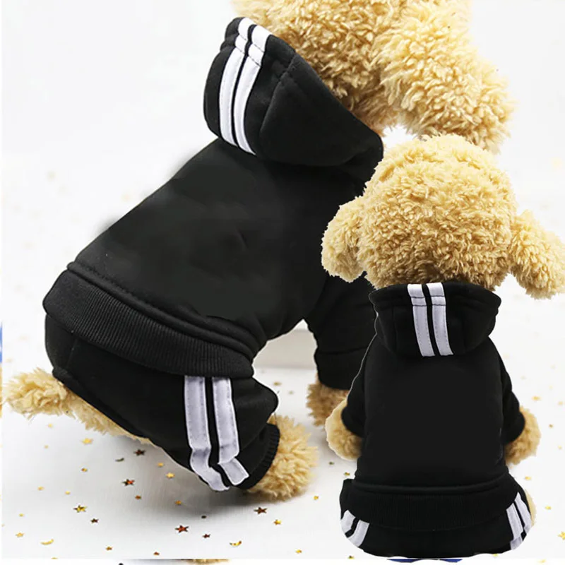 Macacão Adidog para Cães Pequenos de Algodão e Fleece Quente - Imagem 5