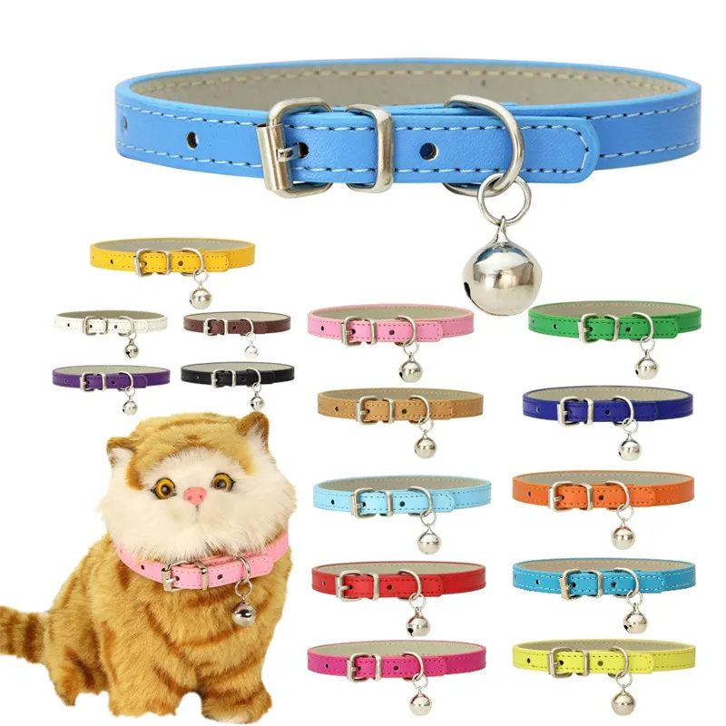 coleira para gato com sino ajustável