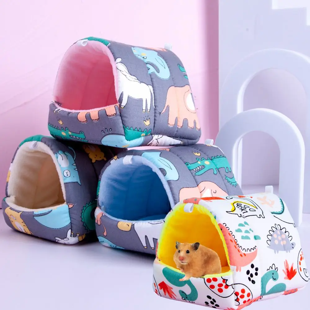 Ninho de Pelúcia para Hamster 8x8cm com Encaixe na Gaiola - Imagem 3