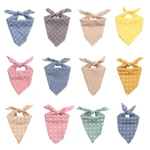 bandana de algodão lavável para cães e gatos
