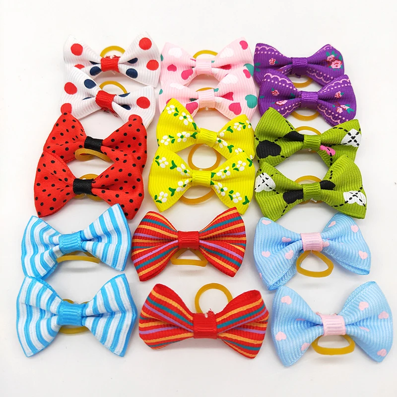 Laço Bola para Pet com Elástico 2-3cm, 20 Peças - Image 2