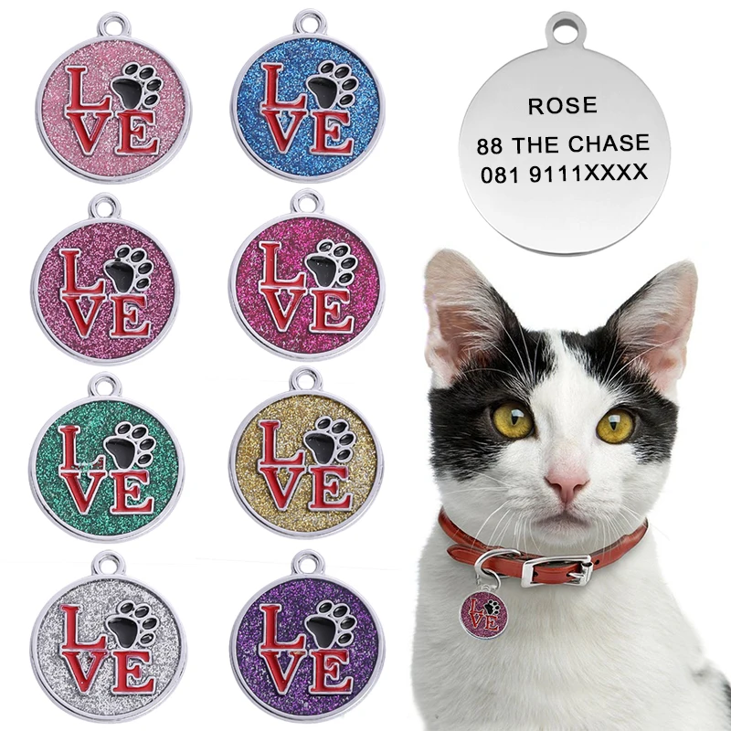 etiqueta de identificação para cães e gatos