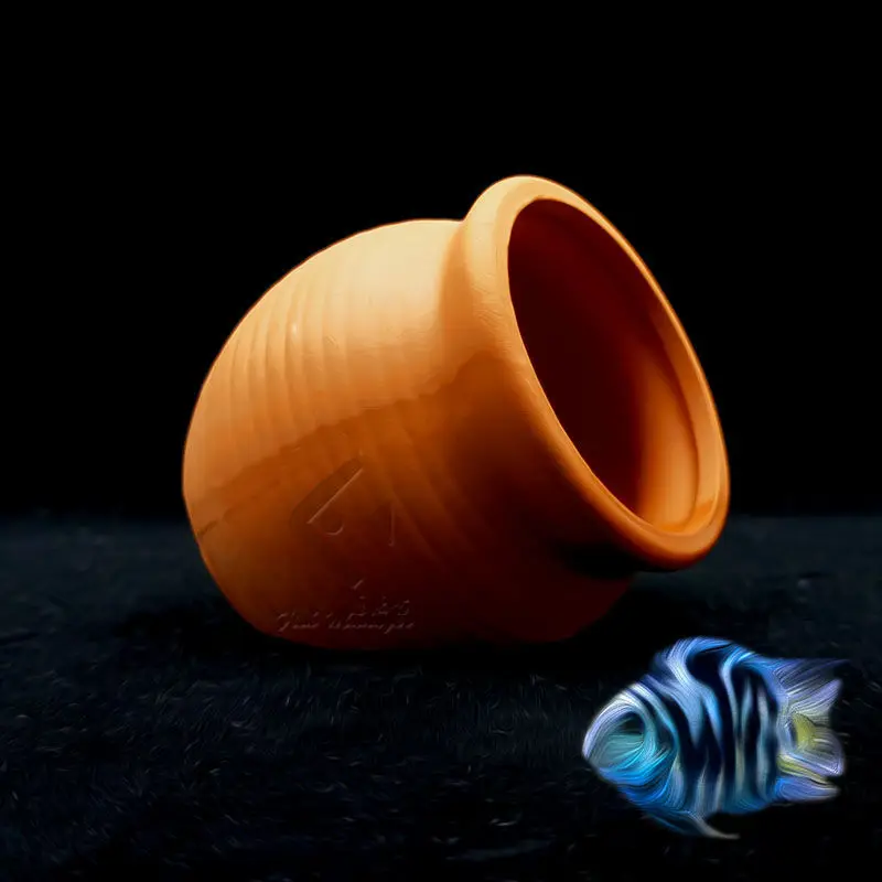 Caverna de Cerâmica para Aquário Mini para Peixes e Camarões - Imagem 3