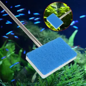 escova de limpeza para aquário com cabo longo