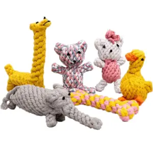 brinquedo de corda para cães de algodão