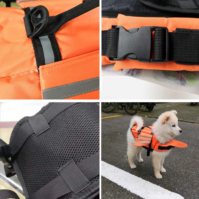 Colete Salva-Vidas para Cães Ajustável e Refletivo para Natação - Imagem 2