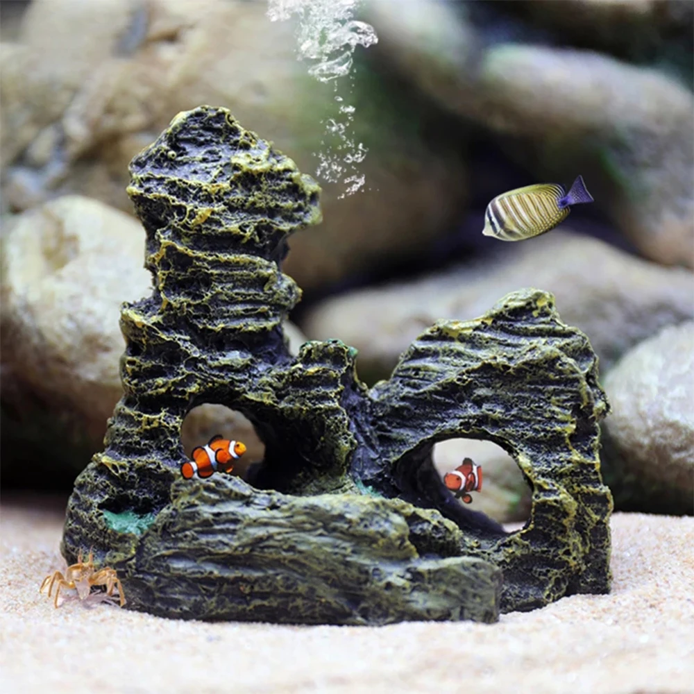 Decoração de Aquário Toca de Resina para Peixes - Imagem 3
