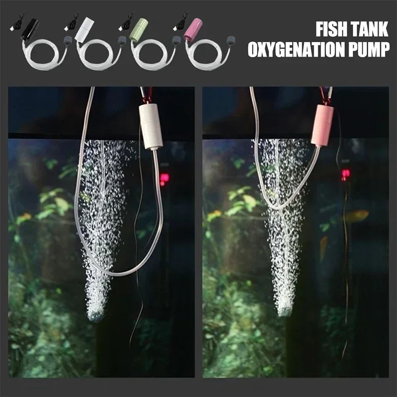 Mini Bomba de Oxigênio para Aquário USB Recarregável 1W - Imagem 3