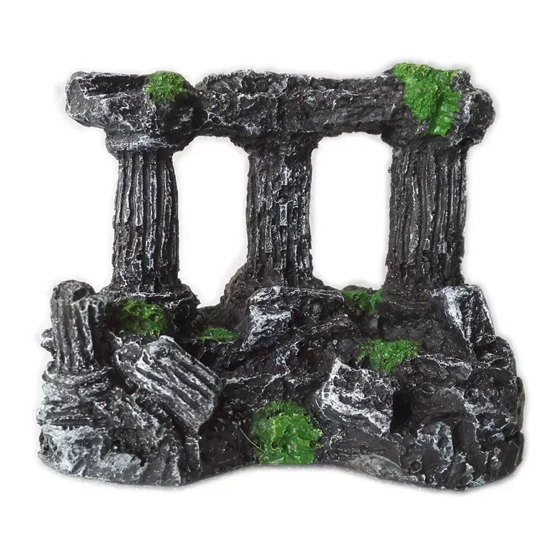 Decoração de Resina para Aquário Pilares Romanos 9x4,5x7 cm - Imagem 4