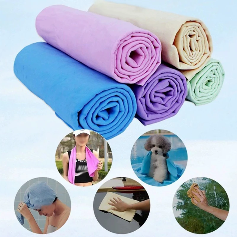 Toalha Absorvente para Pets de Imitação de Pele de Veado Lavável - Imagem 4