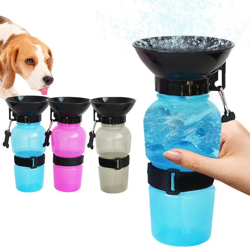 garrafa de água portátil para cães e gatos