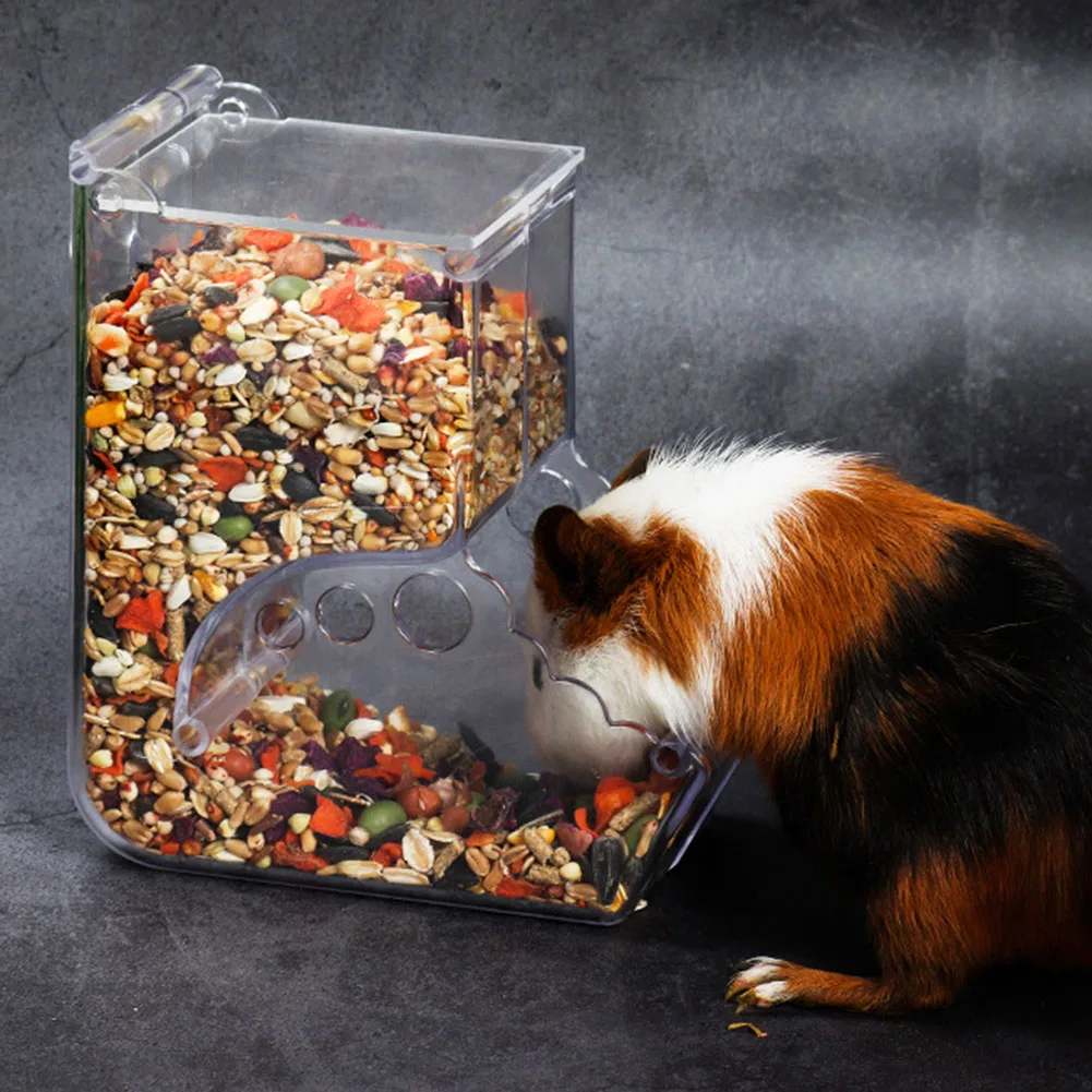 Comedouro para Hamster e Pássaros Transparente com Encaixe na Gaiola - Imagem 4