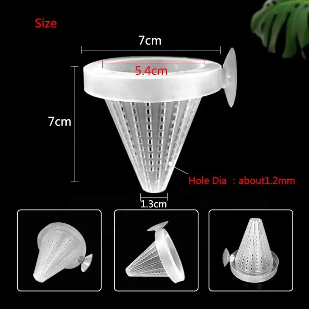 Alimentador Cônico para Peixes com Ventosa de Plástico Transparente - Imagem 6
