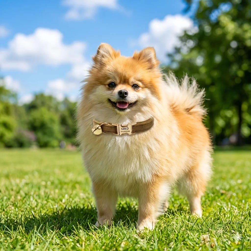Coleira de Veludo para Cães e Gatos Pequenos e Médios Personalizável - Imagem 3