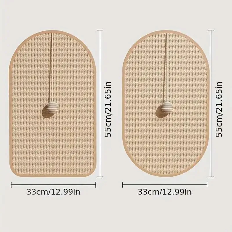 Almofada de Sisal para Gatos com Adesivo de Parede Durável - Image 6