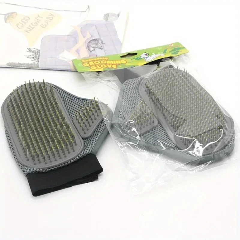 Luva Removedora de Pelos para Cães e Gatos com Pontas de Massagem 24x18,5cm - Imagem 3