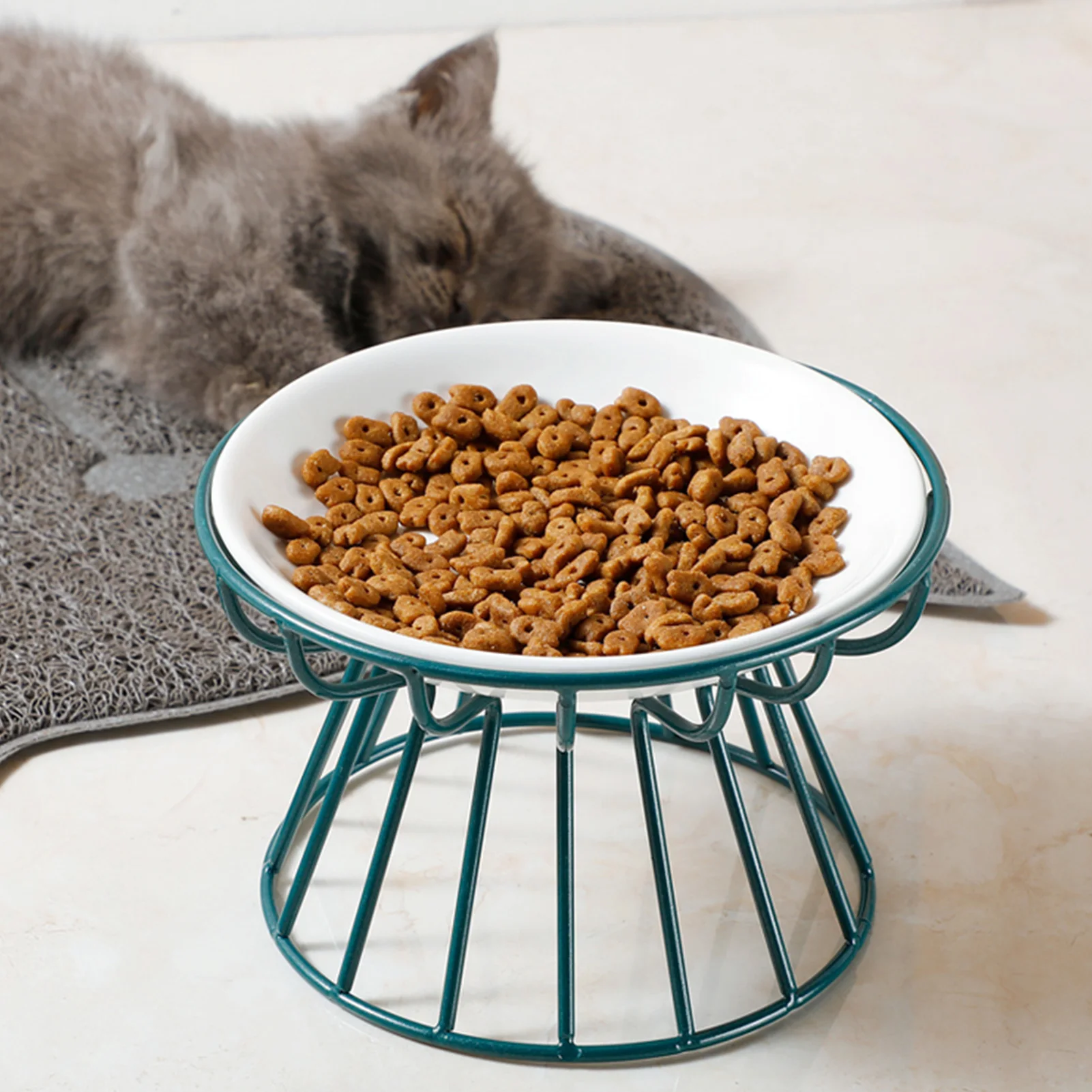 Tigela de Cerâmica para Gatos e Cães Pequenos Antiderrapante - Imagem 4