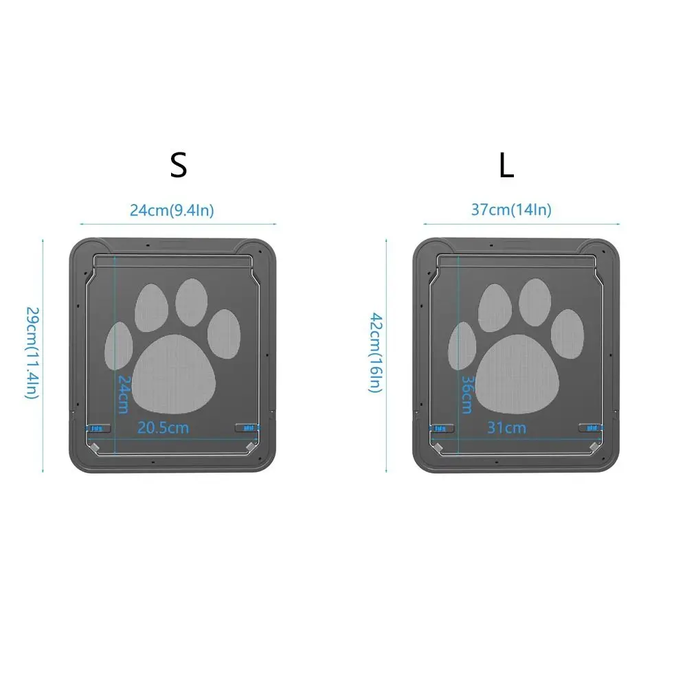 Porta de Tela para Cães e Gatos com Fecho Magnético Automático - Imagem 6