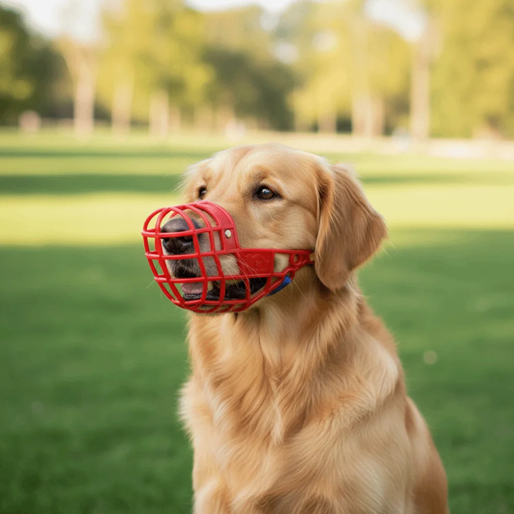 Focinheira Ajustável para Cães de Plástico com Fivela - Image 2