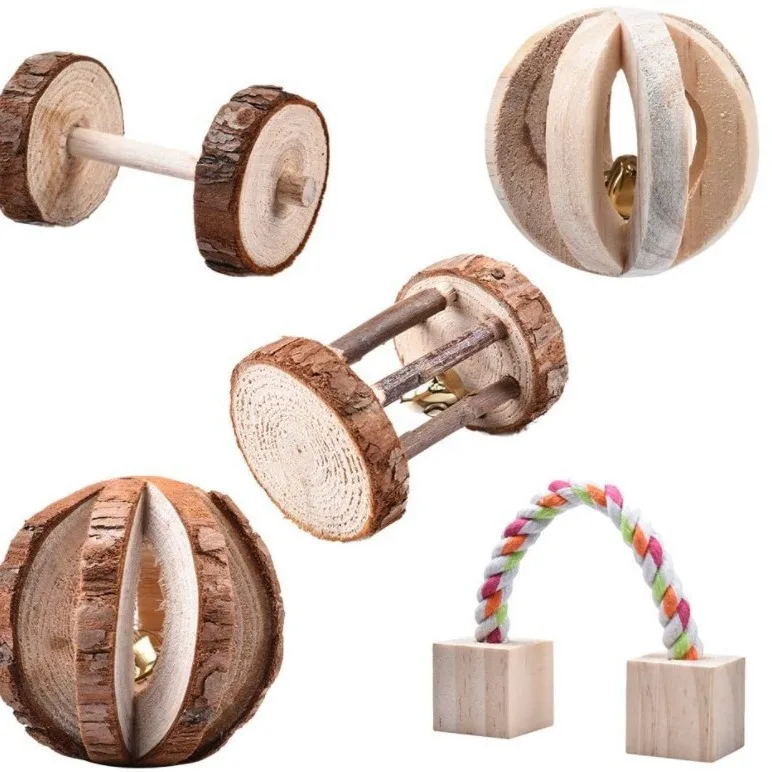 Brinquedo Comestível para Roedores e Coelhos Fácil de Limpar - Imagem 2