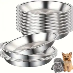 tigela para gatos em aço inoxidável