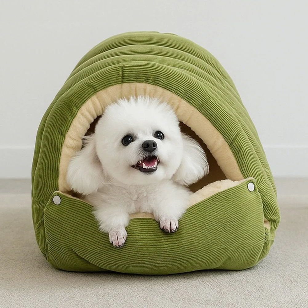 Cama Caverna para Gatos de Pelúcia com Capa Removível - Imagem 3