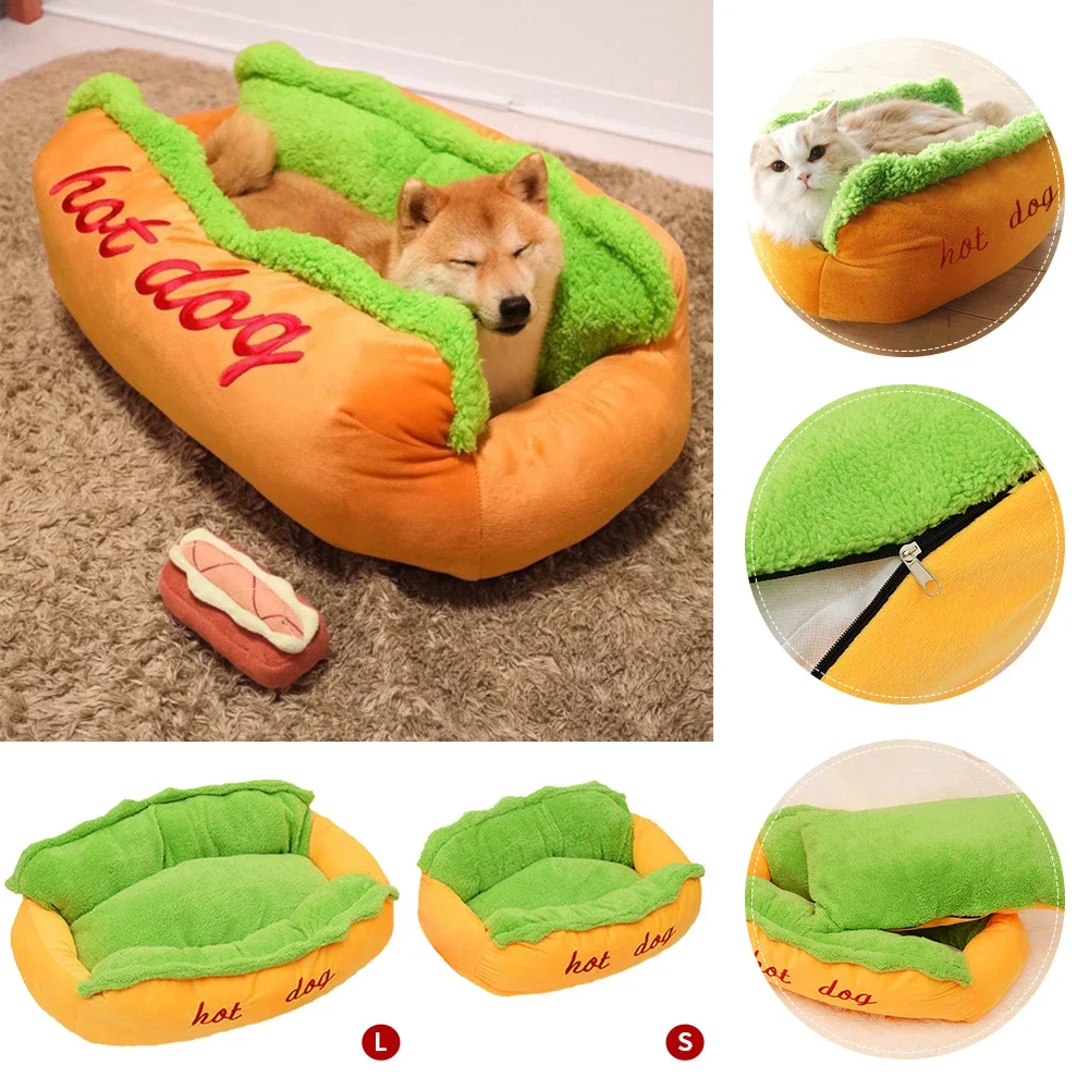 Cama Toca para Cães e Gatos de Pelúcia Removível e Lavável - Image 2