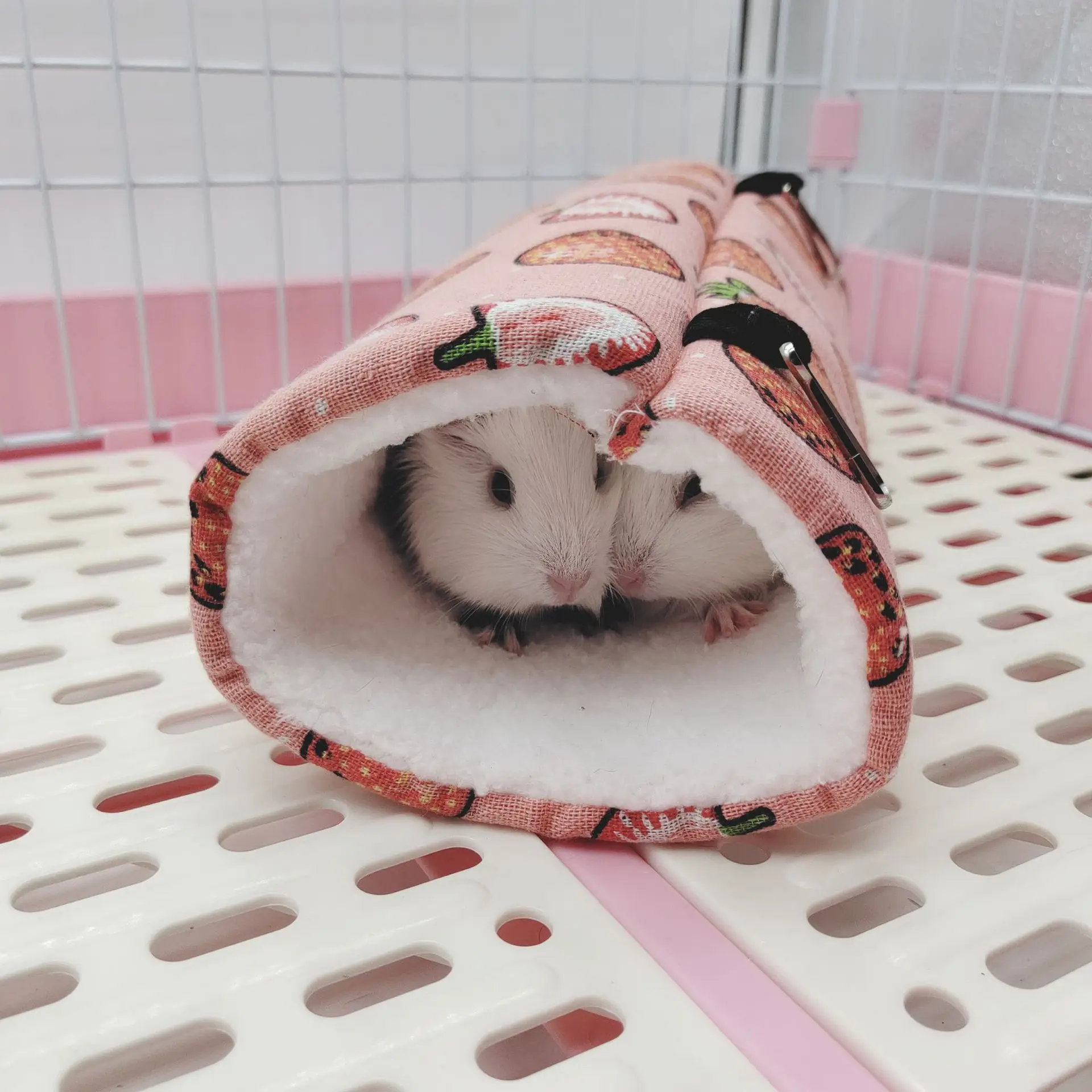 Túnel de Pelúcia para Hamster Rato Cobaia Super Macio - Imagem 5