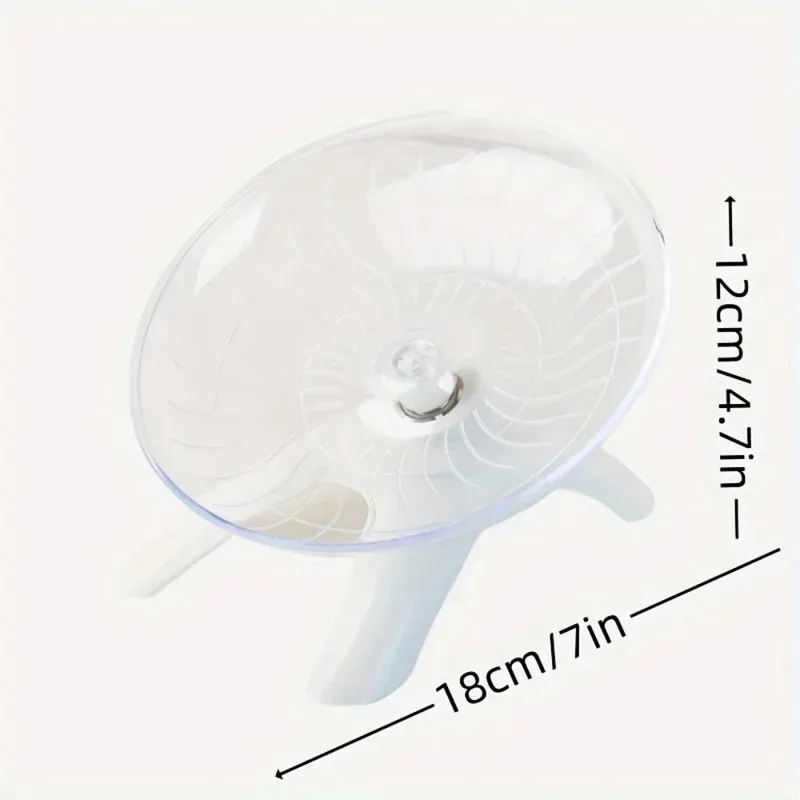 Roda de Corrida para Hamster Transparente Silenciosa para Gaiola - Image 5