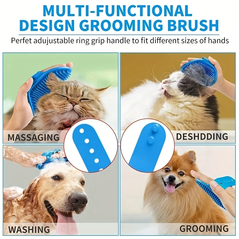 Kit de Limpeza 2 Peças para Cães e Gatos, Luva e Escova - Imagem 3
