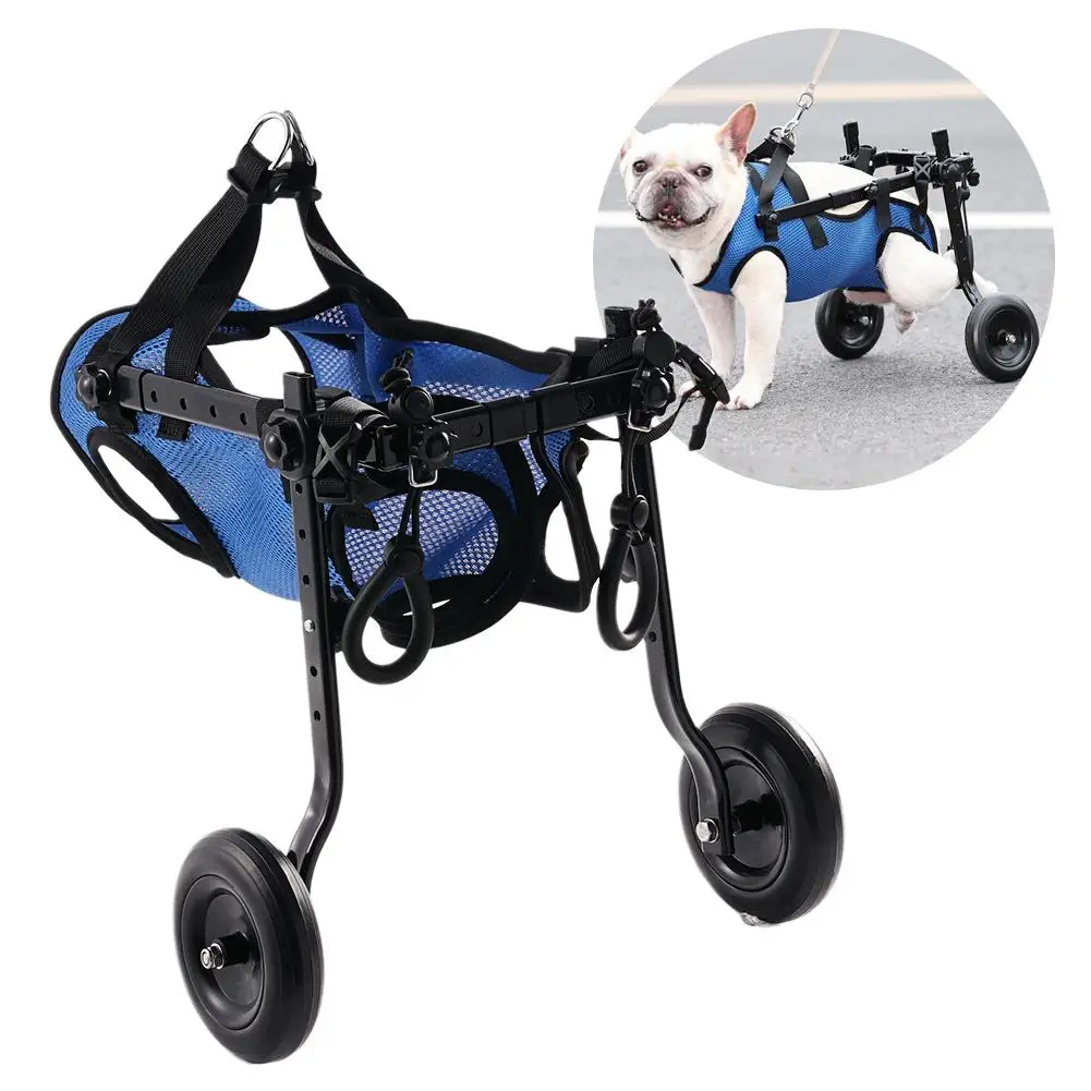 Cadeira de Rodas para Cães Pequenos Ajustável em Altura, Comprimento e Largura - Imagem 2