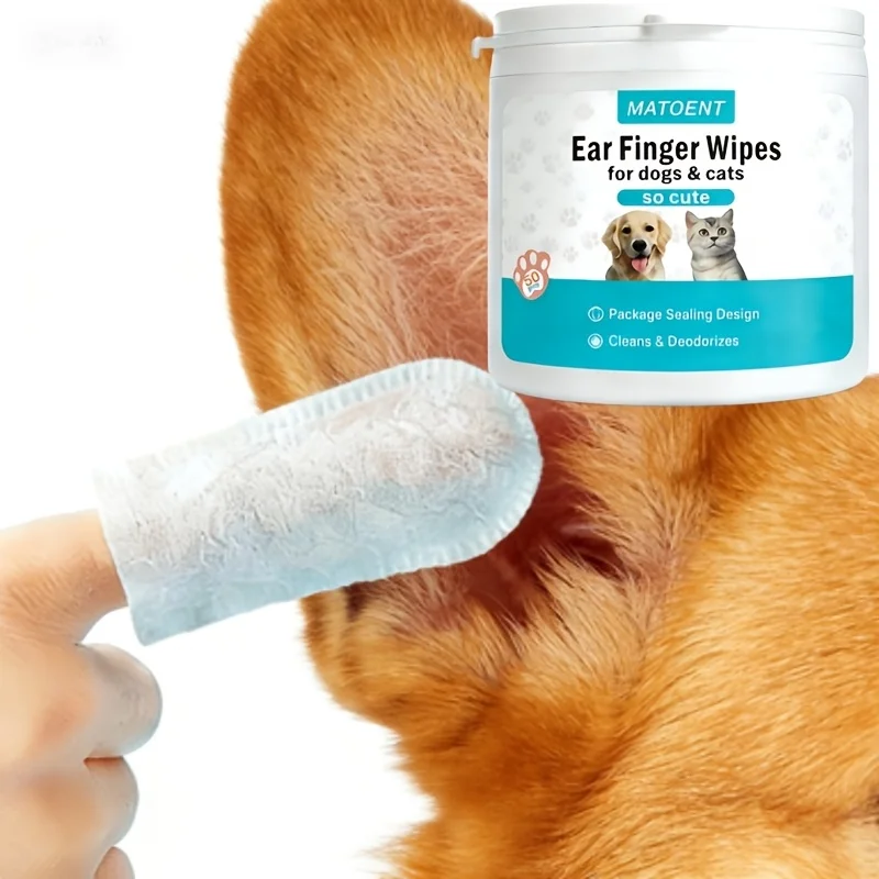 Lenços de Limpeza de Ouvido para Cães e Gatos, 50 Unidades - Imagem 6