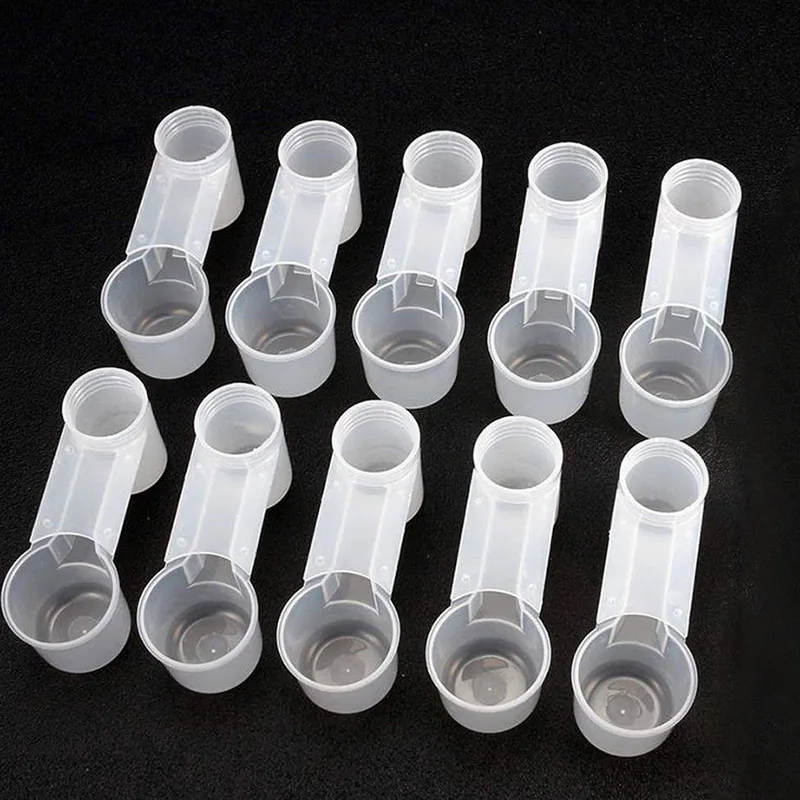 Bebedouro para Pássaros e Pombos de Plástico Transparente 10 pçs Encaixe em Garrafa - Imagem 5