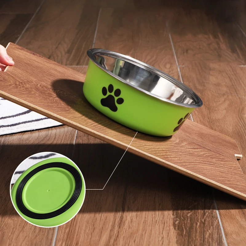Tigela para Cães e Gatos Pequenos de Aço Inoxidável Antiderrapante - Imagem 6