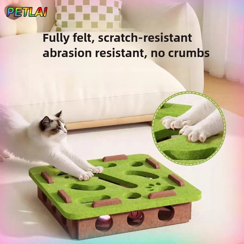 Brinquedo Interativo para Gatos com Labirinto de Bolas e Buracos - Imagem 2