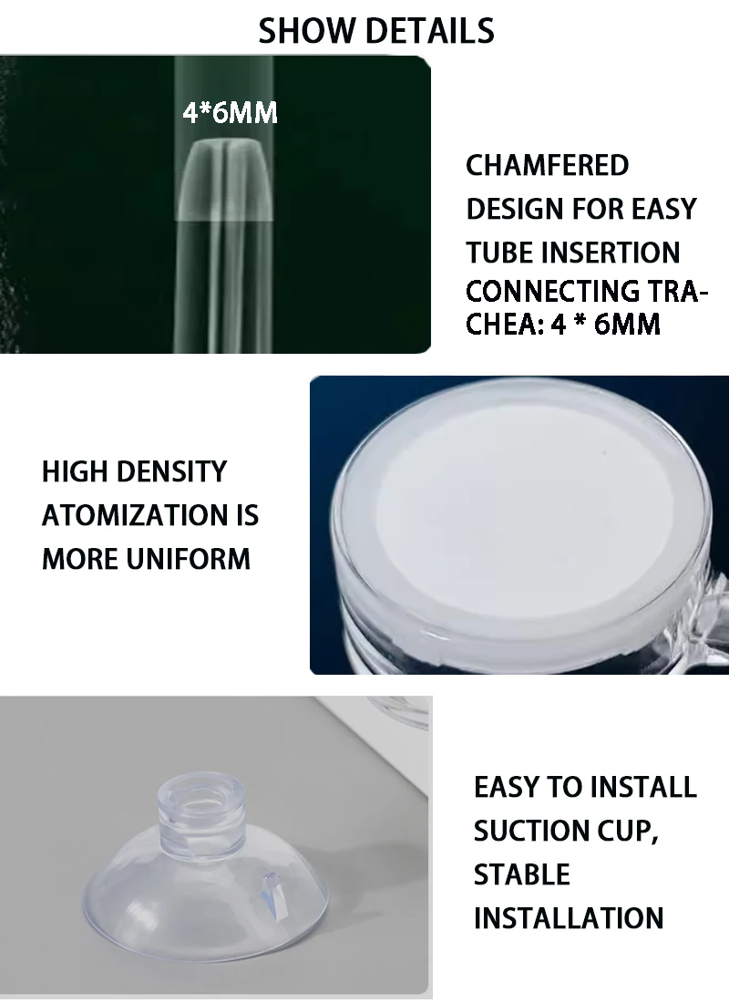 Difusor de CO2 para Aquário Nano Transparente Alek 63,5 mm - Imagem 5