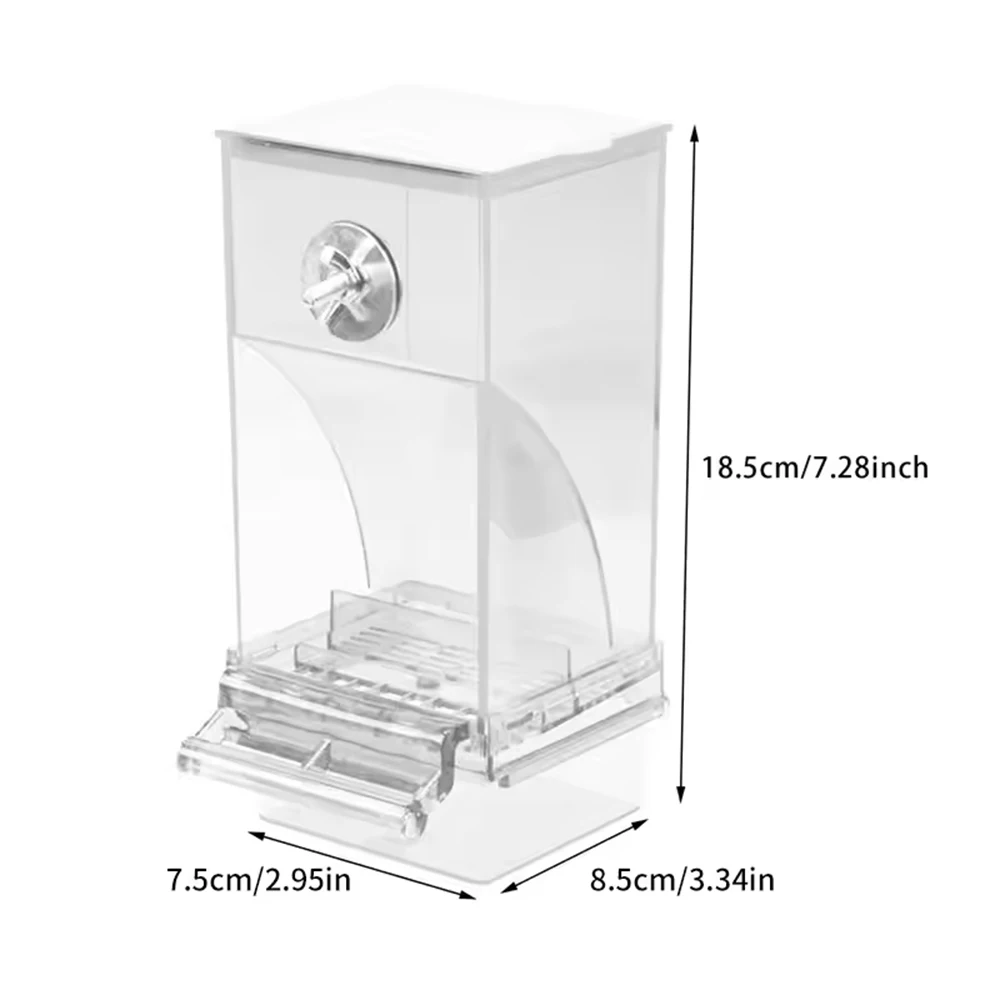 Comedouro para Papagaios Transparente com Design Antiderramamento - Imagem 6