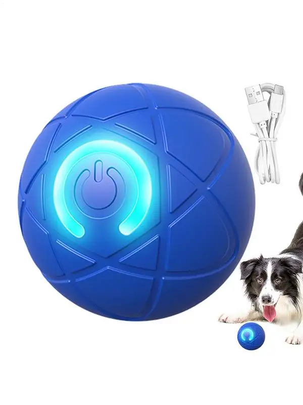 Bola de Rolamento para Cães Recarregável USB com LED Visível no Escuro - Imagem 6