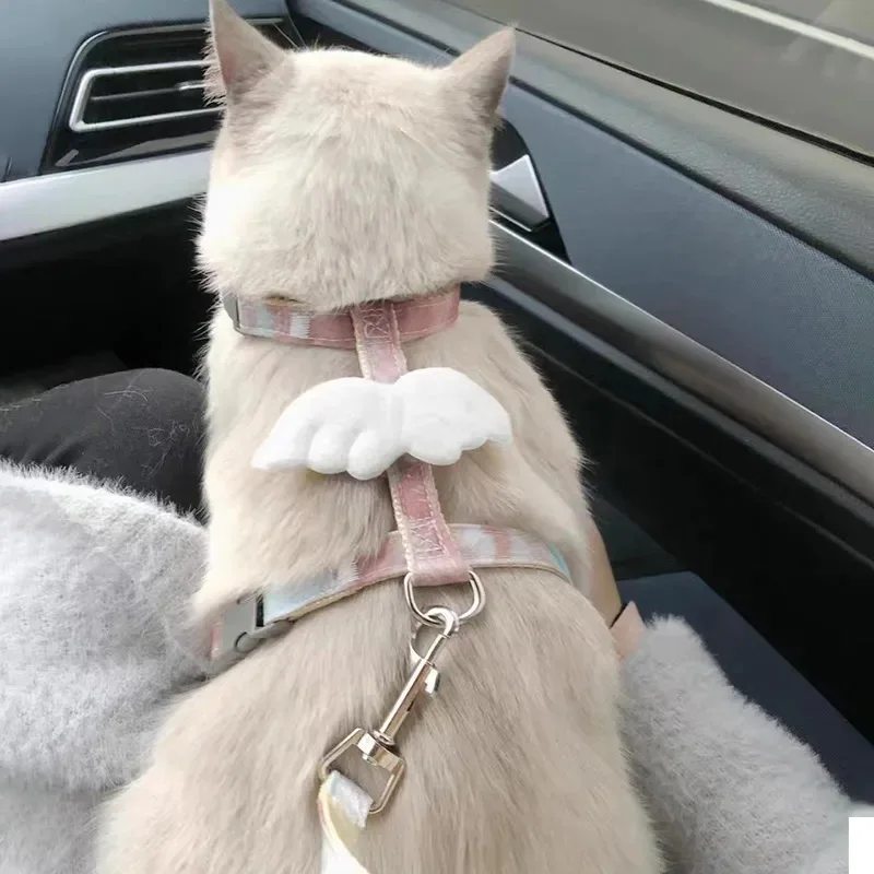Coleira Peitoral para Gatos com Guia Tipo H Anti-Fuga Ajustável - Image 3